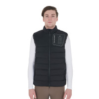 Gilet en tissu stretch avec patch en silicone homme Equestro Noir Gilet en tissu stretch avec patch en silicone homme Equestro Noir