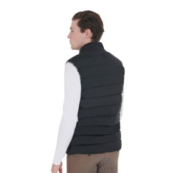 Gilet en tissu stretch avec patch en silicone homme Equestro Noir Gilet en tissu stretch avec patch en silicone homme Equestro Noir