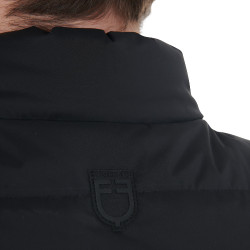 Stretchstof bodywarmer met siliconen patch voor heren Equestro Zwart