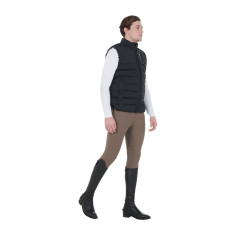Gilet en tissu stretch avec patch en silicone homme Equestro Noir Gilet en tissu stretch avec patch en silicone homme Equestro Noir