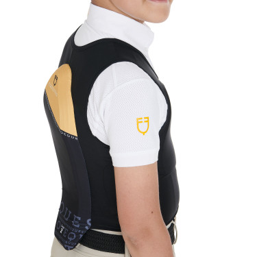 Gilet de protection niveau 2 enfant Equestro Jaune