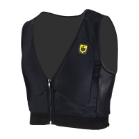 Beschermvest niveau 2 met gewatteerde borst unisex Equestro Zwart Beschermvest niveau 2 met gewatteerde borst unisex Equestro Zwart