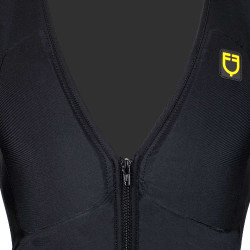 Gilet de protection niveau 2 avec poitrine rembourrée unisex Equestro Noir Gilet de protection niveau 2 avec poitrine rembourrée unisex Equestro Noir