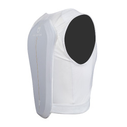 Gilet de protection niveau 2 avec poitrine rembourrée unisex Equestro Blanc Gilet de protection niveau 2 avec poitrine rembourrée unisex Equestro Blanc