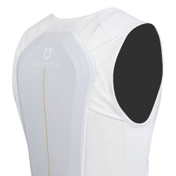 Gilet de protection niveau 2 avec poitrine rembourrée unisex Equestro Blanc Gilet de protection niveau 2 avec poitrine rembourrée unisex Equestro Blanc