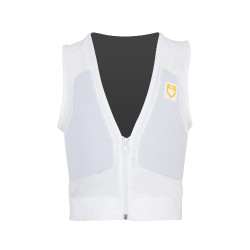 Gilet de protection niveau 2 avec poitrine rembourrée enfant Equestro Blanc Gilet de protection niveau 2 avec poitrine rembourrée enfant Equestro Blanc