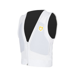 Gilet de protection niveau 2 avec poitrine rembourrée enfant Equestro Blanc Gilet de protection niveau 2 avec poitrine rembourrée enfant Equestro Blanc