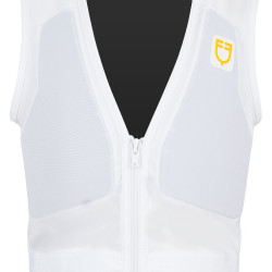 Gilet de protection niveau 2 avec poitrine rembourrée enfant Equestro Blanc Gilet de protection niveau 2 avec poitrine rembourrée enfant Equestro Blanc
