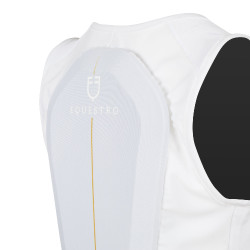 Gilet de protection niveau 2 avec poitrine rembourrée enfant Equestro Blanc Gilet de protection niveau 2 avec poitrine rembourrée enfant Equestro Blanc