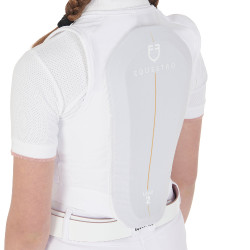 Gilet de protection niveau 2 avec poitrine rembourrée enfant Equestro Blanc Gilet de protection niveau 2 avec poitrine rembourrée enfant Equestro Blanc