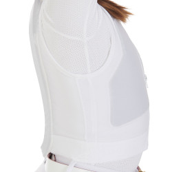 Gilet de protection niveau 2 avec poitrine rembourrée enfant Equestro Blanc Gilet de protection niveau 2 avec poitrine rembourrée enfant Equestro Blanc