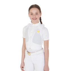 Gilet de protection niveau 2 avec poitrine rembourrée enfant Equestro Blanc Gilet de protection niveau 2 avec poitrine rembourrée enfant Equestro Blanc