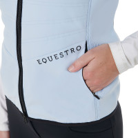 Getailleerd vest van technische stof dames Equestro Lichtblauw Getailleerd vest van technische stof dames Equestro Lichtblauw