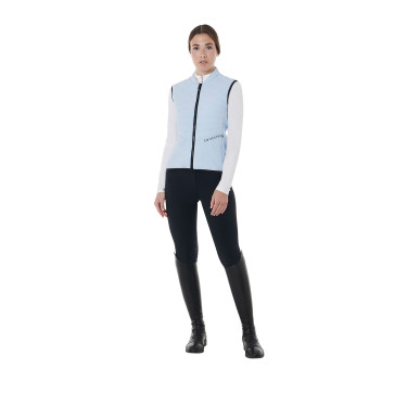 Getailleerd vest van technische stof dames Equestro Lichtblauw