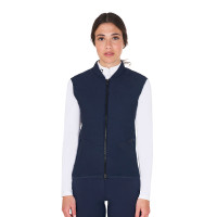 Getailleerd vest van technische stof dames Equestro Zwart