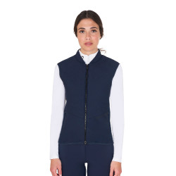 Gilet ajusté en tissu technique femme Equestro Marine blazer Bleu marine Gilet ajusté en tissu technique femme Equestro Marine blazer Bleu marine