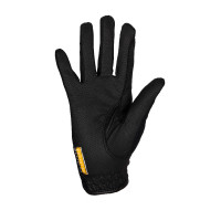 Gants unisex en tissu technique et maille Equestro Noir
