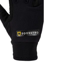 Unisex handschoenen in fleece Bormio Equestro Zwart