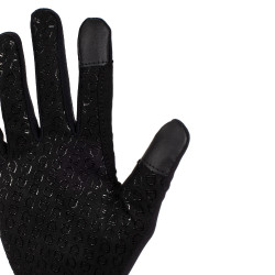 Gants unisex en polaire Bormio Equestro Noir