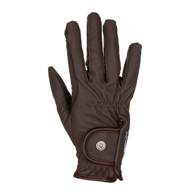 Gants unisex en cuir synthétique doux avec fermeture velcro Equestro Mocha Marron Gants unisex en cuir synthétique doux avec fermeture velcro Equestro Mocha Marron