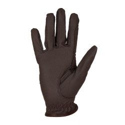 Gants unisex en cuir synthétique doux avec fermeture velcro Equestro Mocha Marron Gants unisex en cuir synthétique doux avec fermeture velcro Equestro Mocha Marron