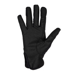 Gants femme en lycra spécial avec logo Equestro Noir