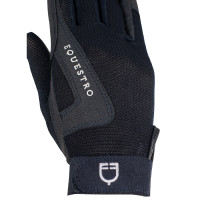 Gants enfant Sunny en tissu technique Equestro Marine Bleu marine