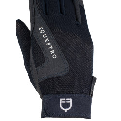 Kinderhandschoenen Sunny van technisch stof Equestro Marine Marineblauw