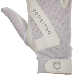 Technische stoffen handschoenen Sunny Equestro Wit