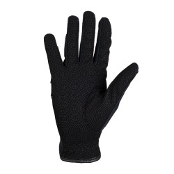 Gants en tissu technique avec logo multicolore Equestro Noir / fuchsia Gants en tissu technique avec logo multicolore Equestro Noir / fuchsia