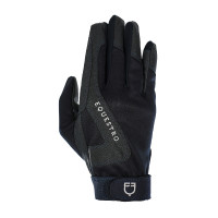 Technische stoffen handschoenen met fleecevoering Equestro Marine Marineblauw