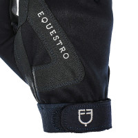 Technische stoffen handschoenen met fleecevoering Equestro Marine Marineblauw