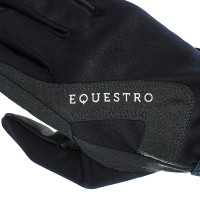 Technische stoffen handschoenen met fleecevoering Equestro Marine Marineblauw
