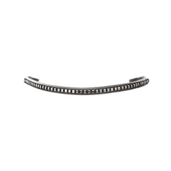Frontal en cuir avec clincher argenté Margot Equestro Noir Frontal en cuir avec clincher argenté Margot Equestro Noir