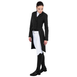 Frac de dressage de concours femme en tissu technique Equestro Noir Frac de dressage de concours femme en tissu technique Equestro Noir