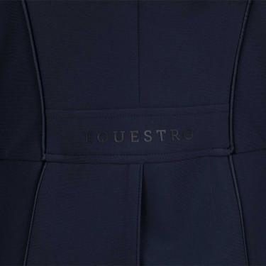 Frac de dressage de concours femme en tissu technique Equestro Marine Bleu marine