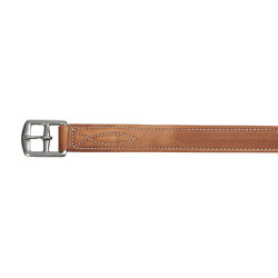 Étrivières en cuir doublé Equestro Cognac Marron