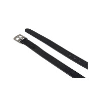 Étrivières en cuir chromé Equestro Noir Étrivières en cuir chromé Equestro Noir