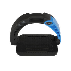 Étriers junior avec ouverture latérale Equestro Bleu royal