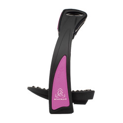 Flexia Acavallo stijgbeugels Zwart / fuchsia
