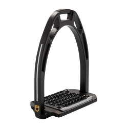 Aluminium stijgbeugels met schuine vloer Pro HPS Equestro Zwart Aluminium stijgbeugels met schuine vloer Pro HPS Equestro Zwart