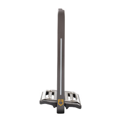 Aluminium stijgbeugels met schuine vloer Pro HPS Equestro Grijs