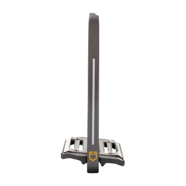 Aluminium stijgbeugels met schuine vloer Pro HPS Equestro Grijs