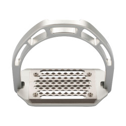 Étriers en aluminium avec plancher incliné Pro HPS Equestro Argent Étriers en aluminium avec plancher incliné Pro HPS Equestro Argent