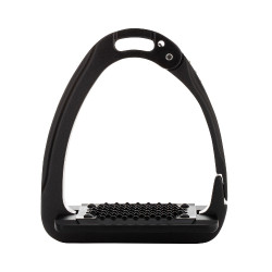 Étriers Arena Aluplus 2.0 édition spéciale avec cristaux Swarovski Acavallo Noir total