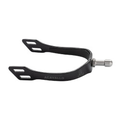 Éperons Arena Aluplus 2.0 avec col interchangeable Acavallo Noir total