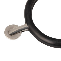 Éperons à molette ronde plane recouverts de caoutchouc Equestro