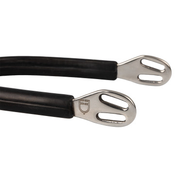 Éperons à molette ronde plane recouverts de caoutchouc Equestro