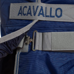 Couverture turnout imperméable en polyester 840D ripstop avec rembourrage 400g Acavallo Marine Bleu marine Couverture turnout imperméable en polyester 840D ripstop avec rembourrage 400g Acavallo Marine Bleu marine