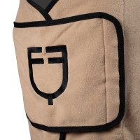 Couverture en polaire avec fermeture frontale à rabat GP Equestro Beige Couverture en polaire avec fermeture frontale à rabat GP Equestro Beige
